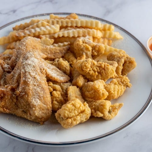 #8 Wings & Catfish Nuggets.