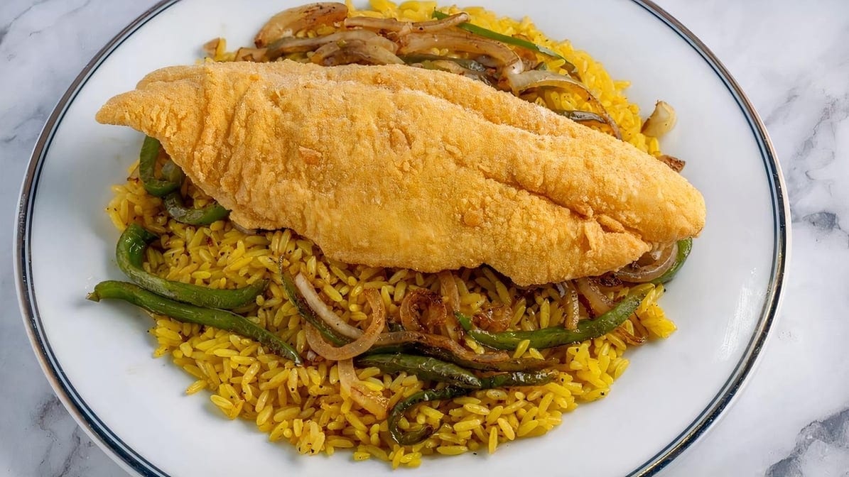 Fish Rice Bowl.