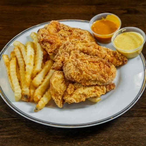 Special Chicken Fingers with Fries.