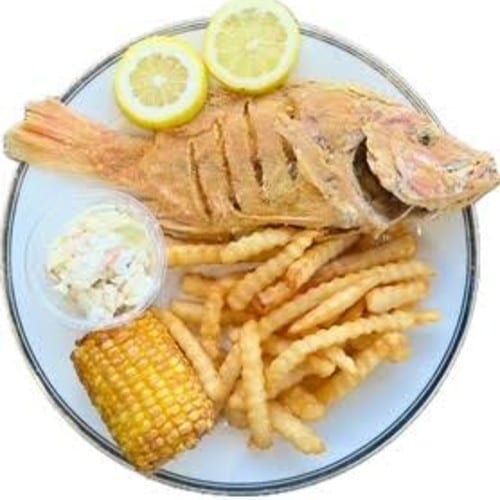 Whole snapper.